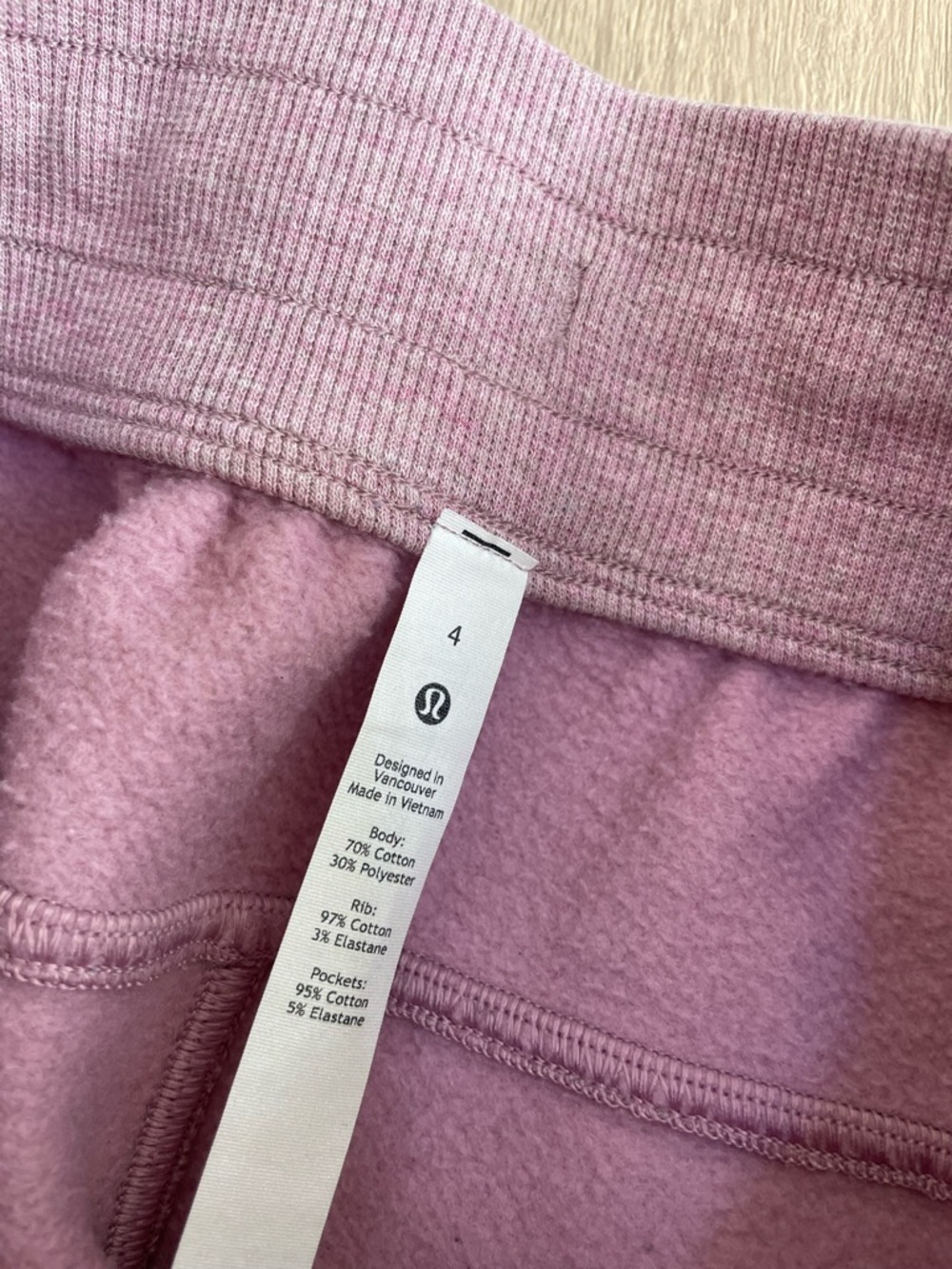 Lululemon Scuba Jogger Heathered Lilac Purple. Size 4 - Picture 5 of 11